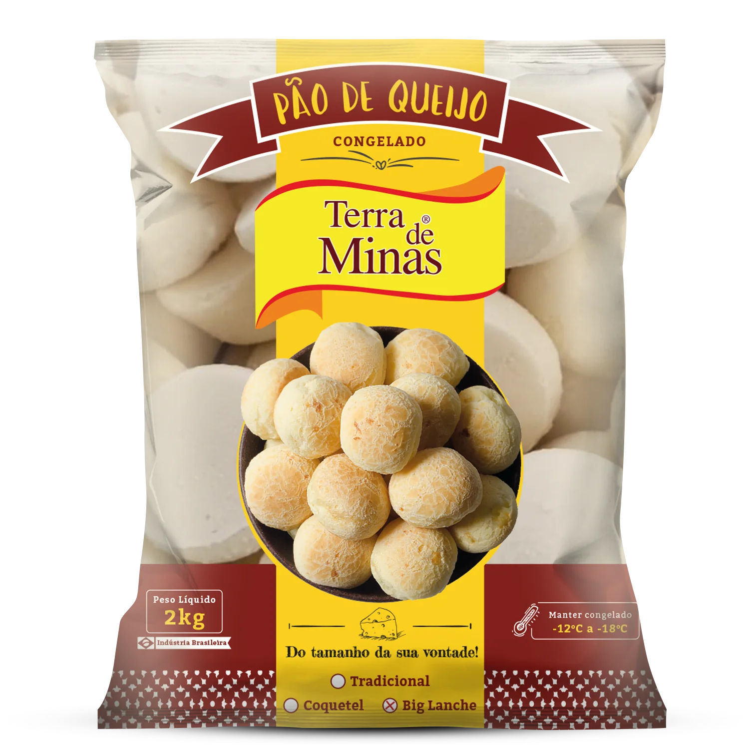 Pão de Queijo Terra de Minas 2kg Big Lanche