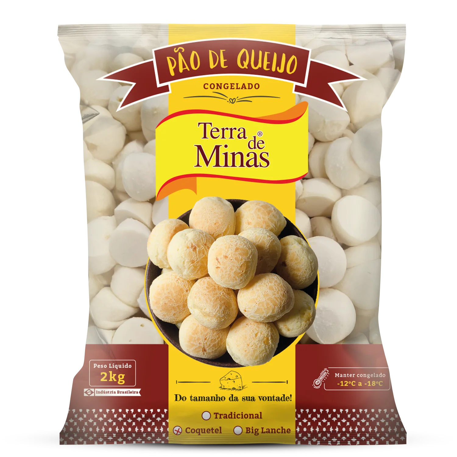 Pão de Queijo Terra de Minas 2kg Coquetel